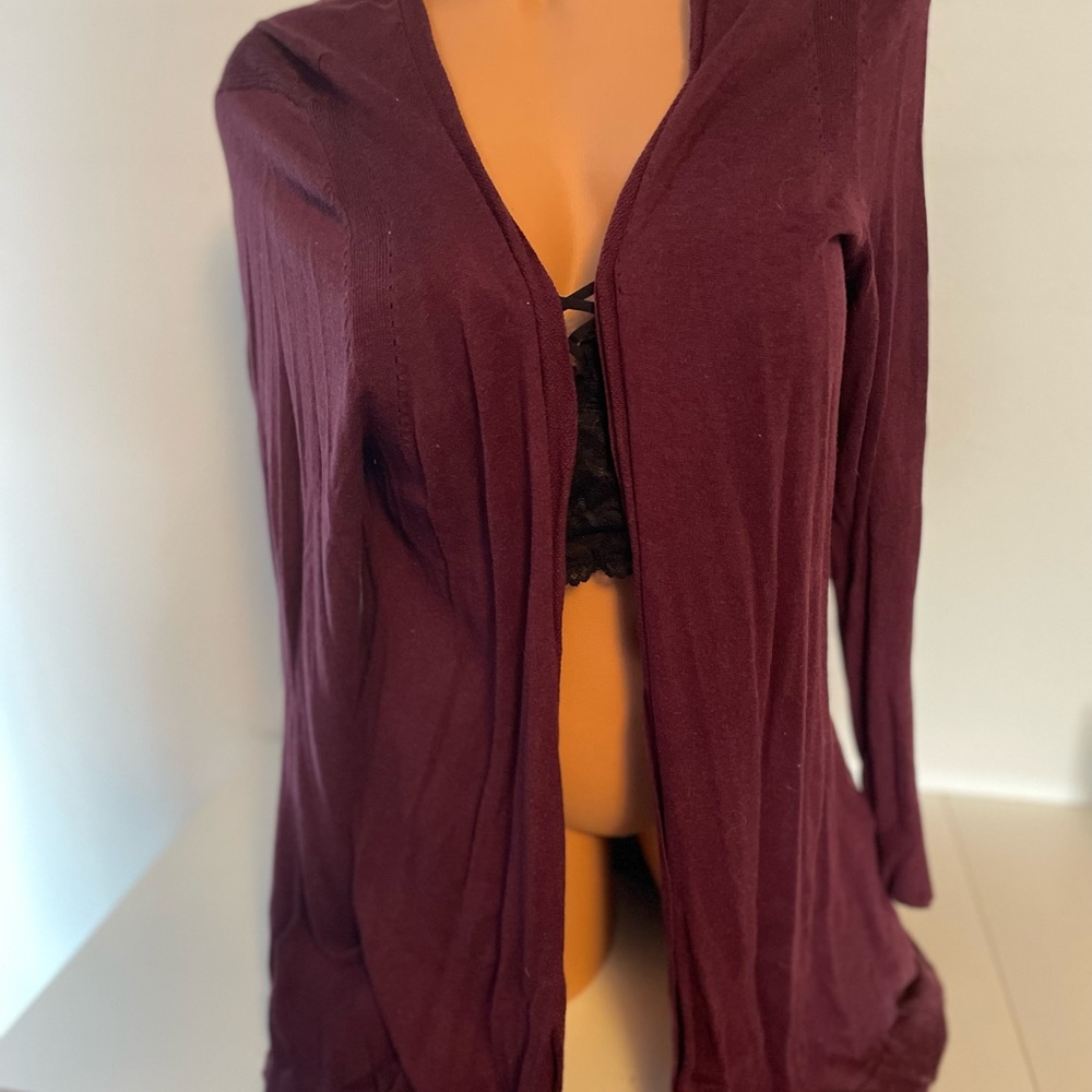 Torrid burgundy Long Sweater Cardigan 2X